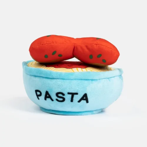 Spawghetti & Meatballs Dog Toy 2-in-1 Plush Squeaky Toy for Interactive Play